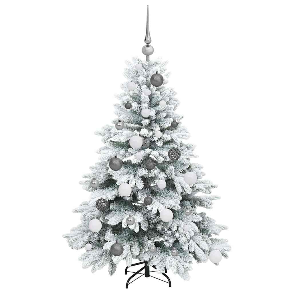 Albero di Natale artificiale con 150 LED Verde 120 cm PE e PVC