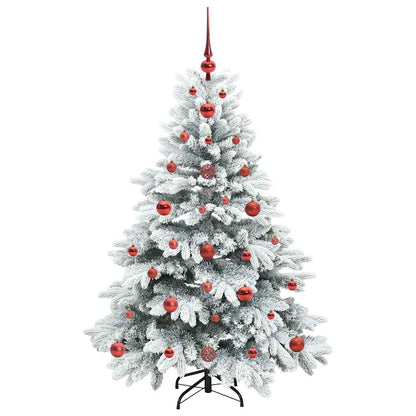 Albero di Natale artificiale con 150 LED Verde 120 cm PE e PVC