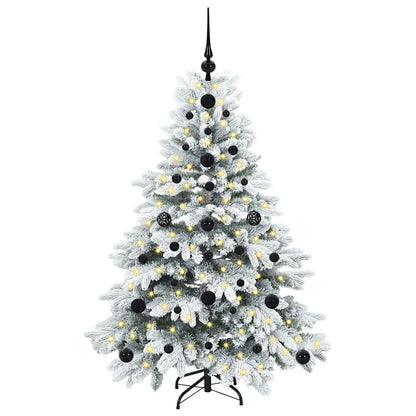 Albero di Natale artificiale con 150 LED Verde 120 cm PE e PVC