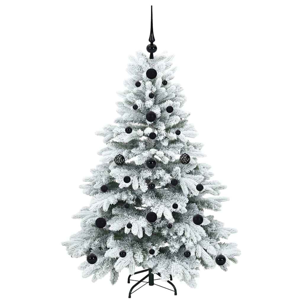 Albero di Natale artificiale con 150 LED Verde 120 cm PE e PVC