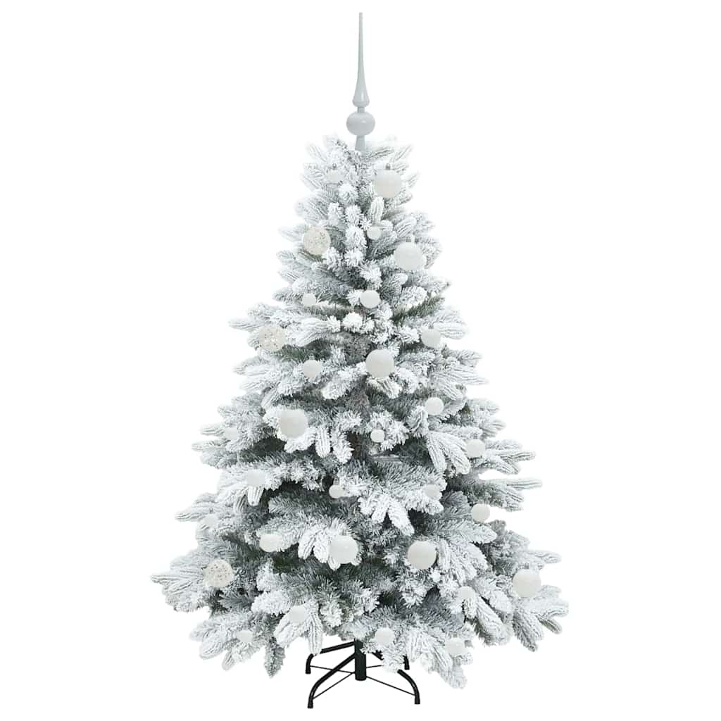 Albero di Natale artificiale con 150 LED Verde 120 cm PE e PVC