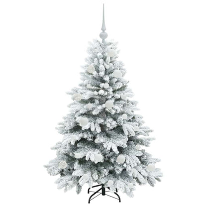 Albero di Natale artificiale con 150 LED Verde 120 cm PE e PVC