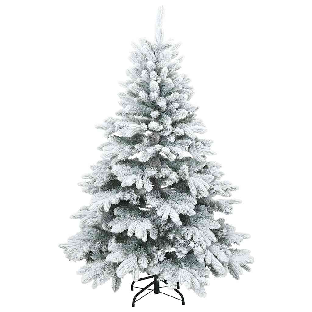 Albero di Natale artificiale con 150 LED Verde 120 cm PE e PVC