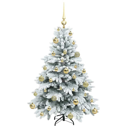 Albero di Natale artificiale con 150 LED Verde 120 cm PE e PVC