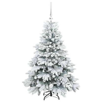 Albero di Natale artificiale con 150 LED Verde 120 cm PE e PVC