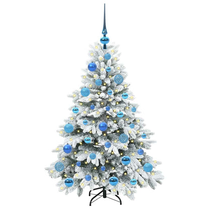 Albero di Natale artificiale con 150 LED Verde 120 cm PE e PVC