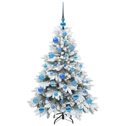 Albero di Natale artificiale con 150 LED Verde 120 cm PE e PVC