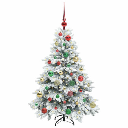 Albero di Natale artificiale con 150 LED Verde 120 cm PE e PVC