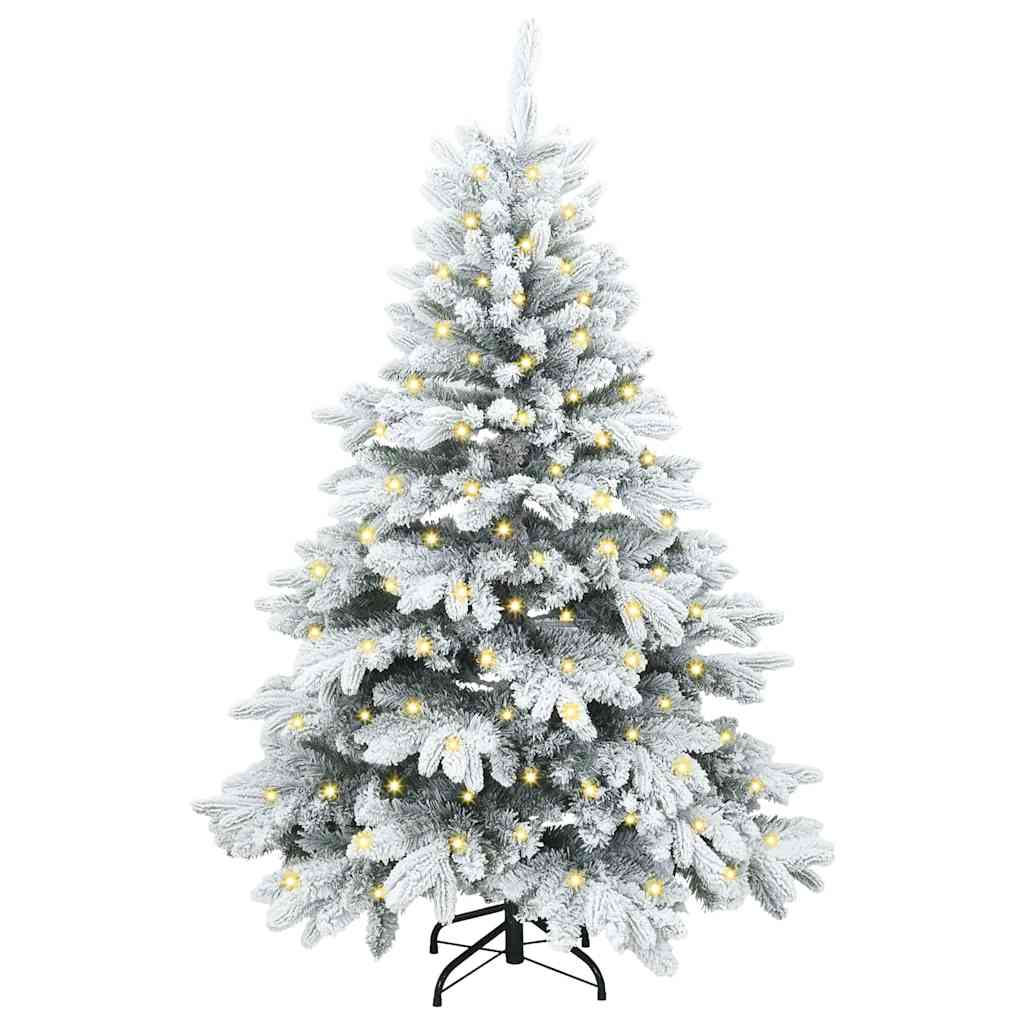 Albero di Natale artificiale con 150 LED Verde 150 cm PE e PVC