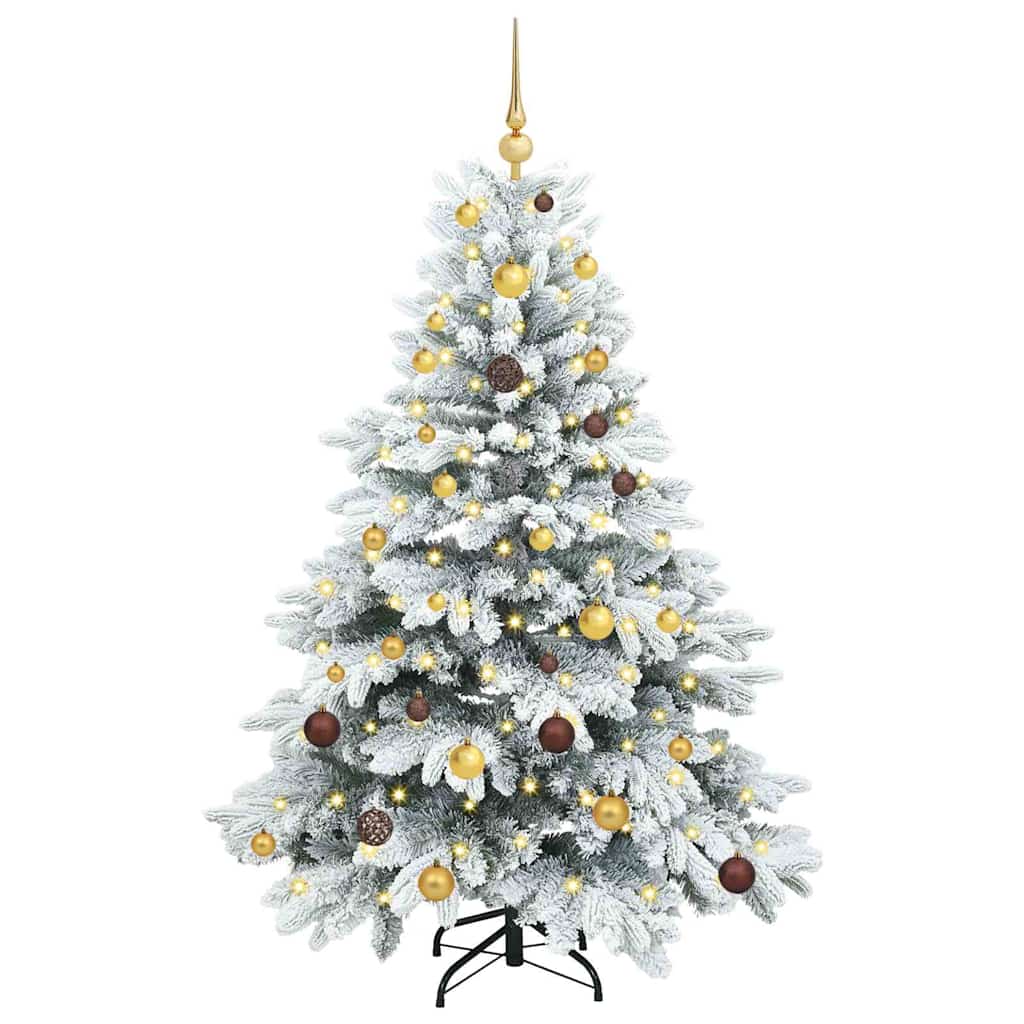 Albero di Natale artificiale con 150 LED Bianco 150 cm PE e PVC | homemem39