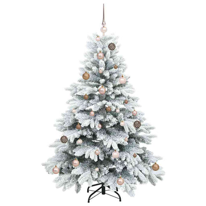 Albero di Natale artificiale con 150 LED Verde 150 cm PE e PVC