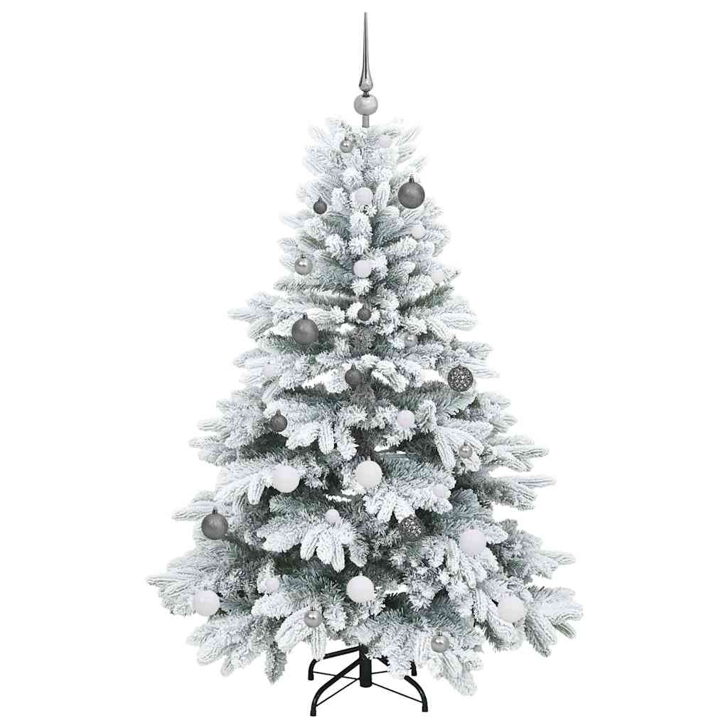 Albero di Natale artificiale con 150 LED Verde 150 cm PE e PVC