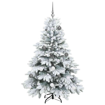 Albero di Natale artificiale con 150 LED Verde 150 cm PE e PVC
