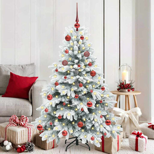 Albero di Natale artificiale con 150 LED Verde 150 cm PE e PVC