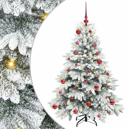 Albero di Natale artificiale con 150 LED Verde 150 cm PE e PVC