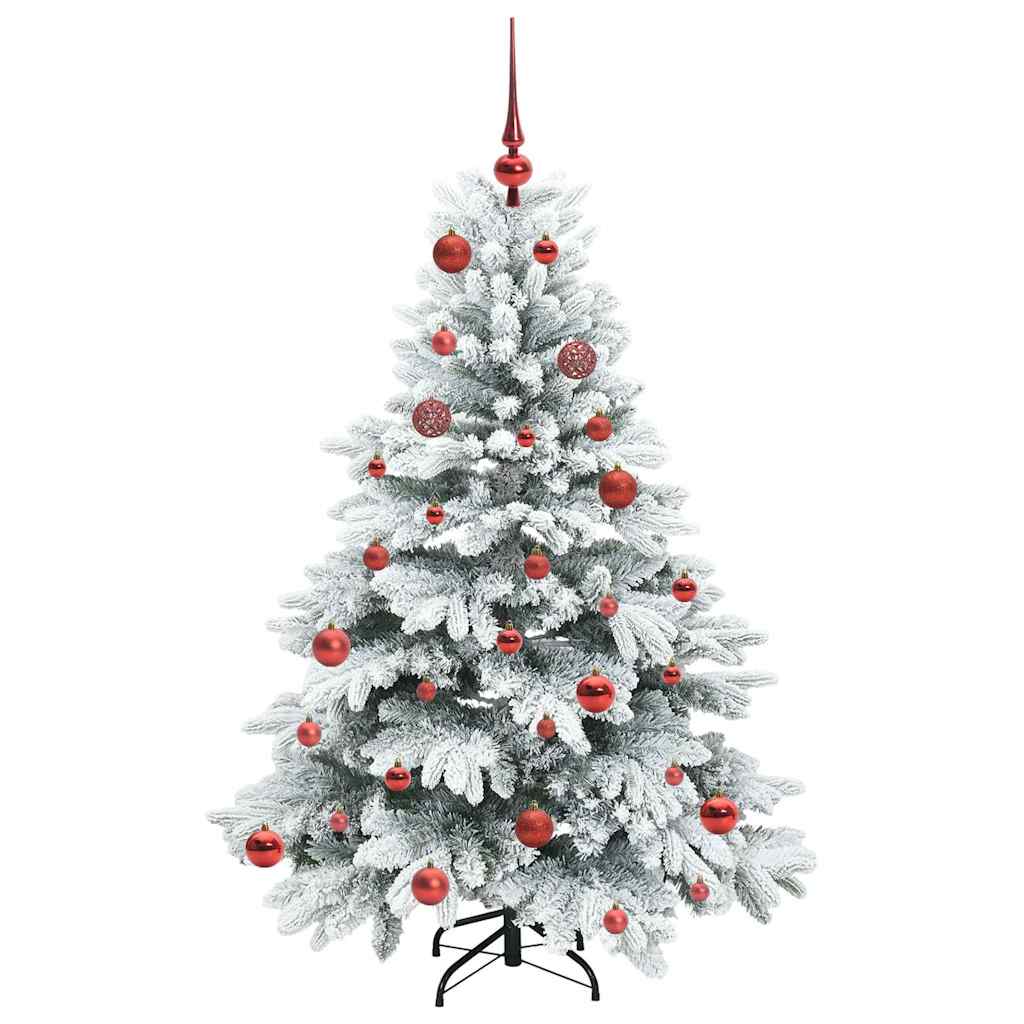 Albero di Natale artificiale con 150 LED Verde 150 cm PE e PVC