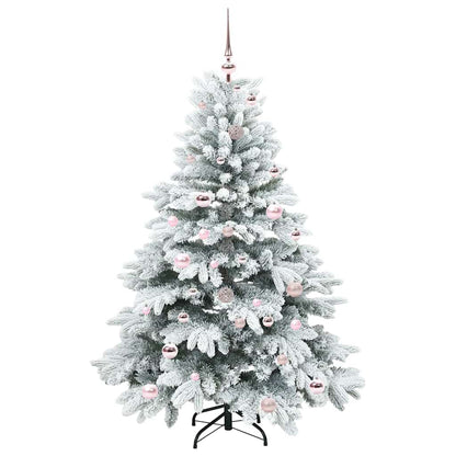 Albero di Natale artificiale con 150 LED Verde 150 cm PE e PVC