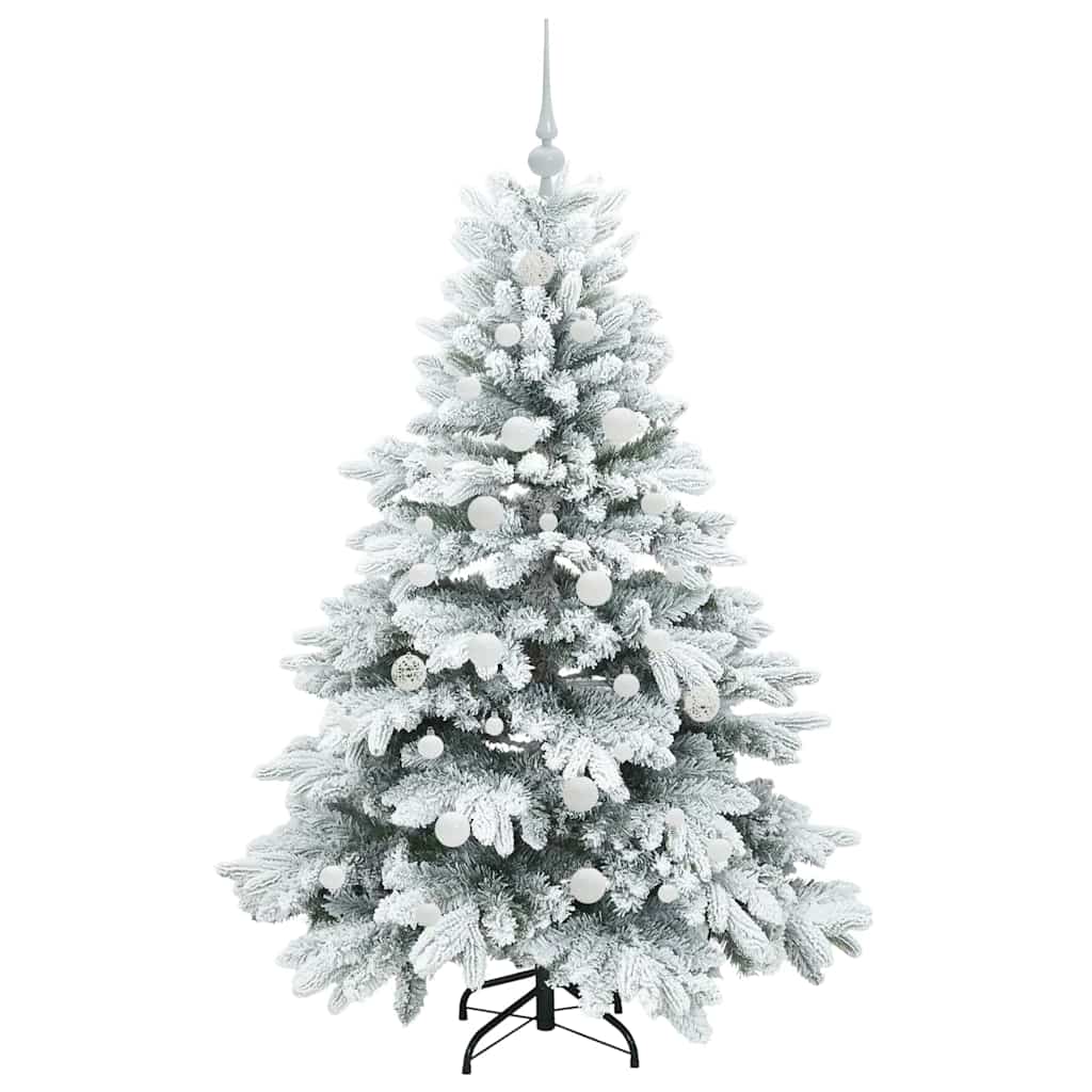 Albero di Natale artificiale con 150 LED Verde 150 cm PE e PVC