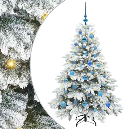 Albero di Natale artificiale con 150 LED Verde 150 cm PE e PVC