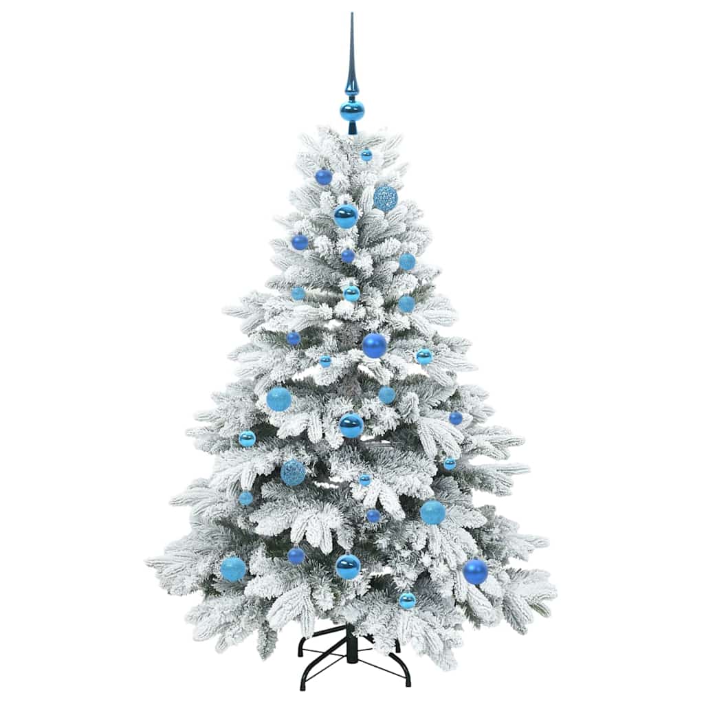 Albero di Natale artificiale con 150 LED Verde 150 cm PE e PVC