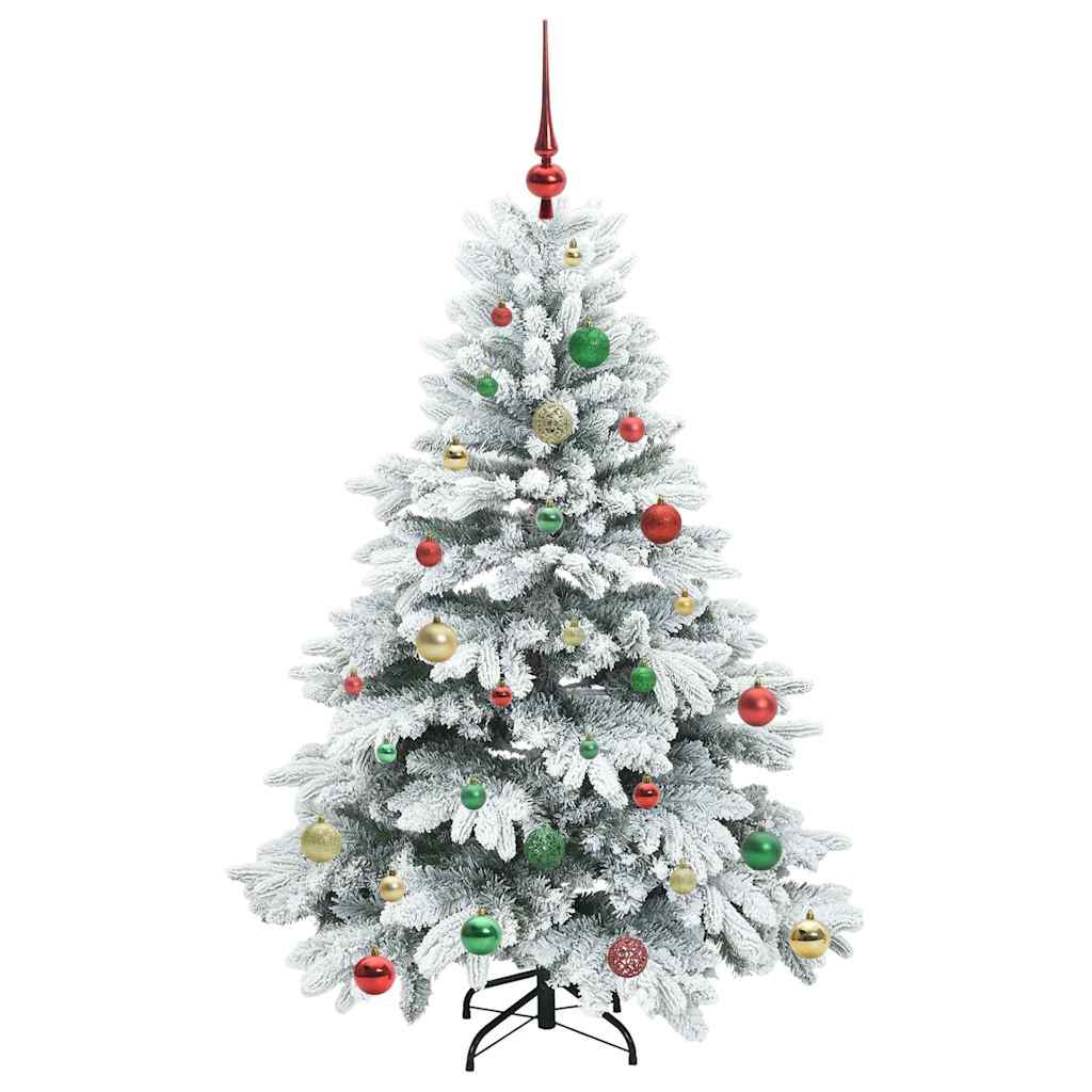 Albero di Natale artificiale con 150 LED Verde 150 cm PE e PVC