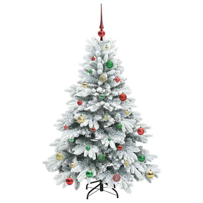 Albero di Natale artificiale con 150 LED Verde 150 cm PE e PVC