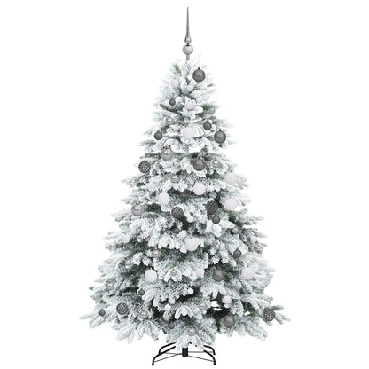 Albero di Natale artificiale con 300 LED Verde 180 cm PE e PVC