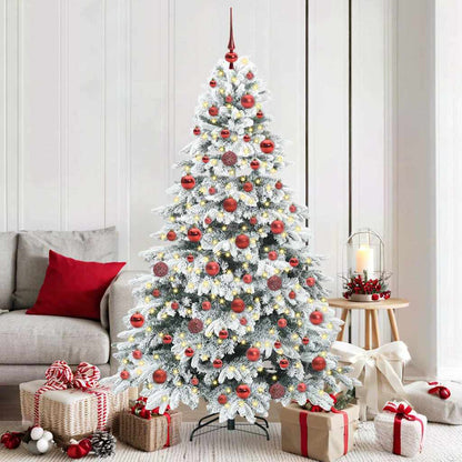 Albero di Natale artificiale con 300 LED Verde 180 cm PE e PVC