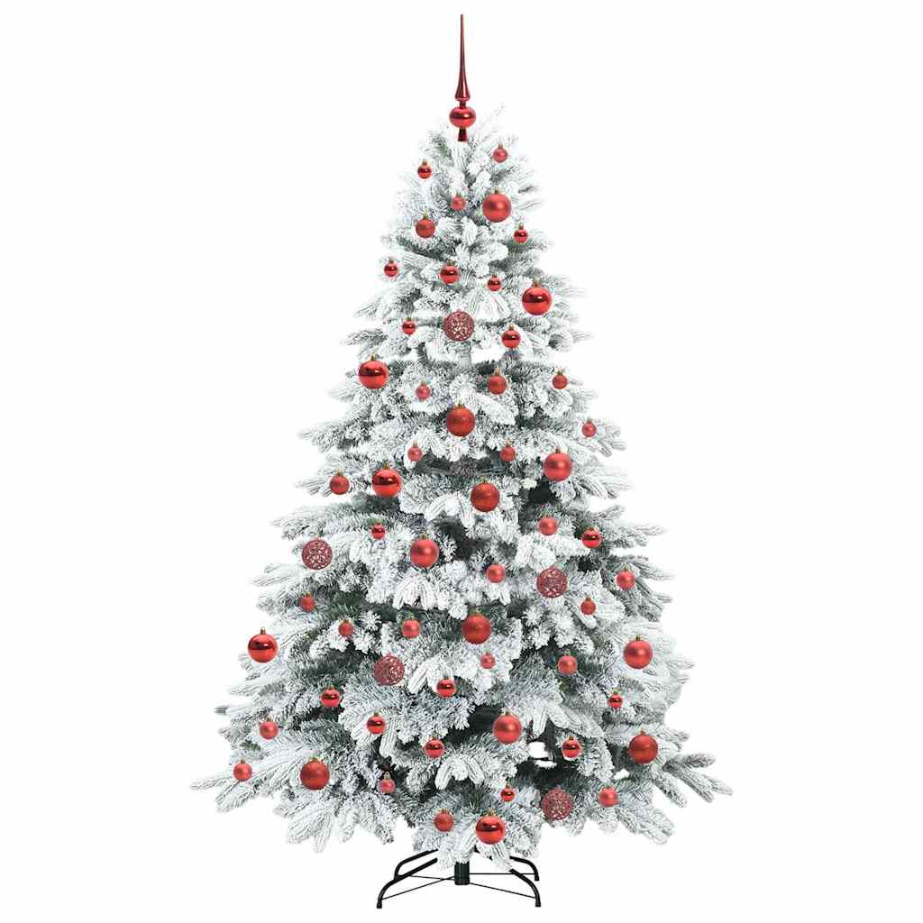Albero di Natale artificiale con 300 LED Verde 180 cm PE e PVC