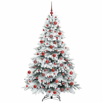 Albero di Natale artificiale con 300 LED Verde 180 cm PE e PVC