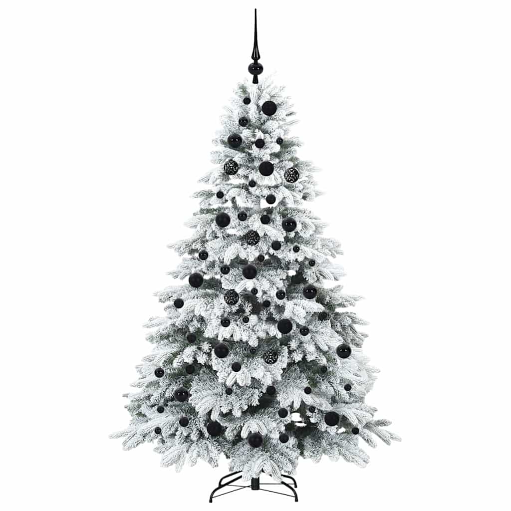 Albero di Natale artificiale con 300 LED Verde 180 cm PE e PVC