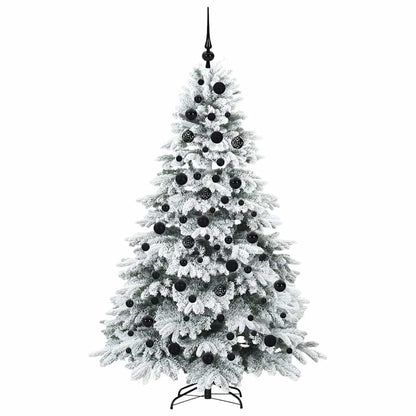 Albero di Natale artificiale con 300 LED Verde 180 cm PE e PVC