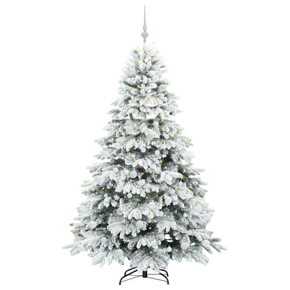 Albero di Natale artificiale con 300 LED Verde 180 cm PE e PVC