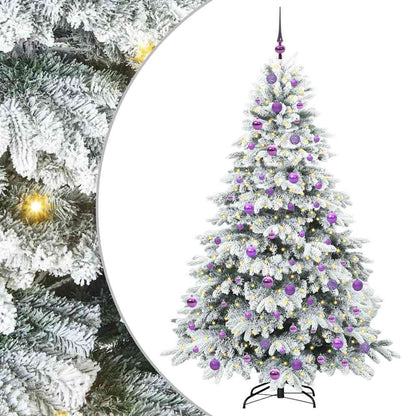 Albero di Natale artificiale con 300 LED Verde 180 cm PE e PVC