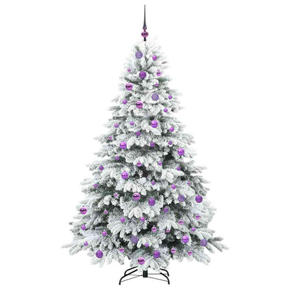 Albero di Natale artificiale con 300 LED Verde 180 cm PE e PVC