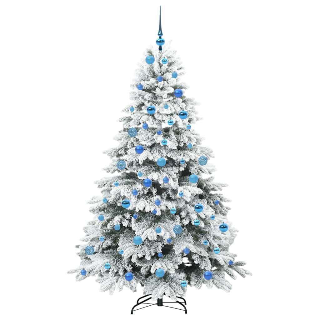 Albero di Natale artificiale con 300 LED Verde 180 cm PE e PVC