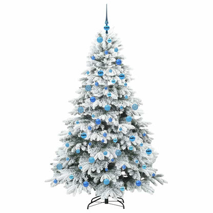Albero di Natale artificiale con 300 LED Verde 180 cm PE e PVC