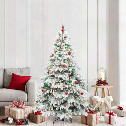 Albero di Natale artificiale con 300 LED Verde 180 cm PE e PVC