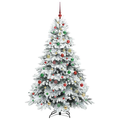 Albero di Natale artificiale con 300 LED Verde 180 cm PE e PVC
