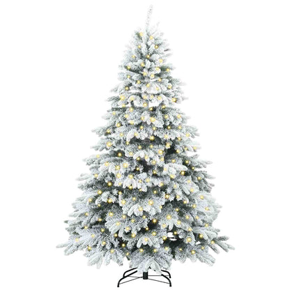 Albero di Natale artificiale con 300 LED Verde 210 cm PE e PVC