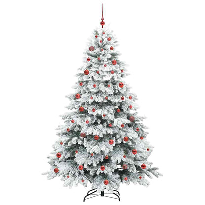 Albero di Natale artificiale con 300 LED Verde 210 cm PE e PVC