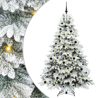 Albero di Natale artificiale con 300 LED Verde 210 cm PE e PVC