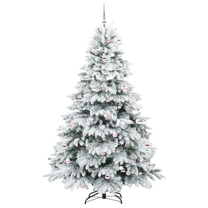 Albero di Natale artificiale con 300 LED Verde 210 cm PE e PVC