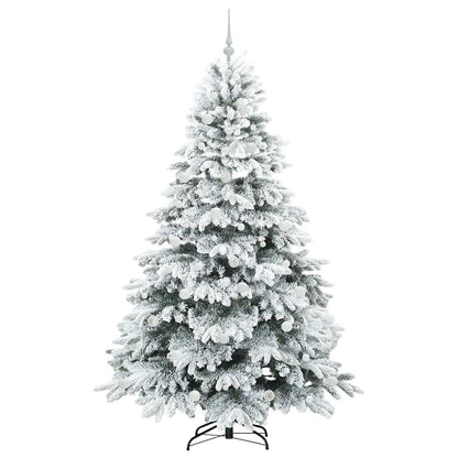 Albero di Natale artificiale con 300 LED Verde 210 cm PE e PVC