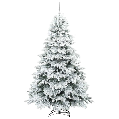 Albero di Natale artificiale con 300 LED Verde 210 cm PE e PVC
