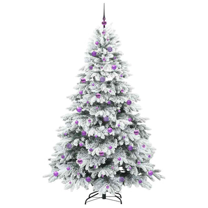 Albero di Natale artificiale con 300 LED Verde 210 cm PE e PVC