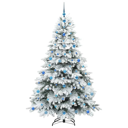 Albero di Natale artificiale con 300 LED Verde 210 cm PE e PVC