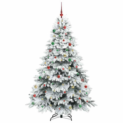 Albero di Natale artificiale con 300 LED Verde 210 cm PE e PVC