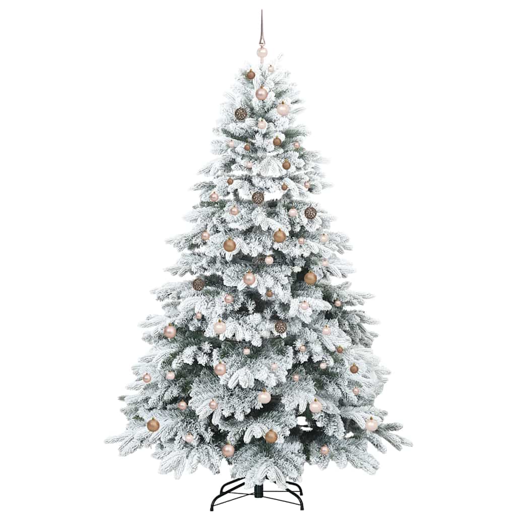 Albero di Natale artificiale con 300 LED Verde 240 cm PE e PVC