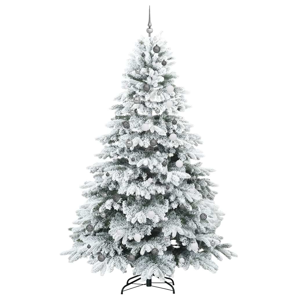 Albero di Natale artificiale con 300 LED Verde 240 cm PE e PVC